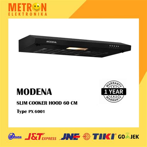 Jual Modena Slim Cooker Hood Px Hitam Penghisap Asap Dapur