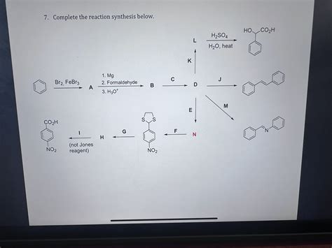 Solved Complete the reaction synthesis below. | Chegg.com