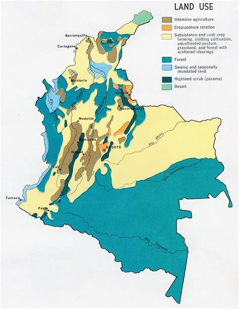 Colombia Resources Map