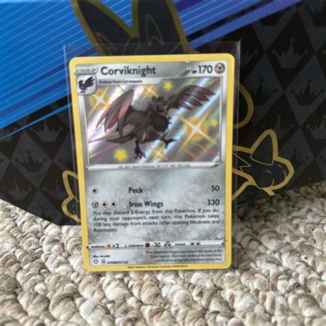 Corviknight Sv Sv Shining Fates Baby Shiny Holo Rare Pokemon Card