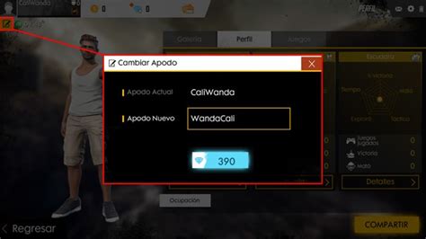 C Mo Cambiar De Nombre En Free Fire Con Pasos Liga De Gamers