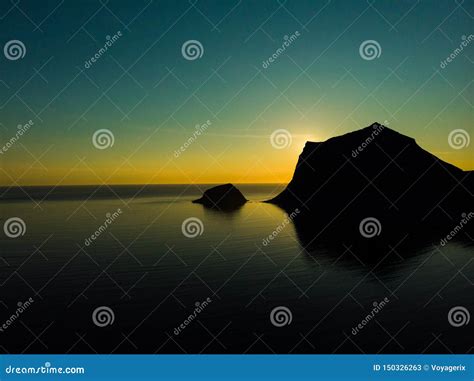 Paysage Marin Sur L Le De Vestvagoy Lofoten Norv Ge Image Stock