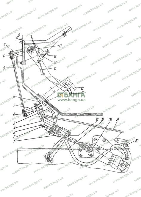 Привод выключения сцепления Автомобили УРАЛ-4320-10, УРАЛ-4320-31