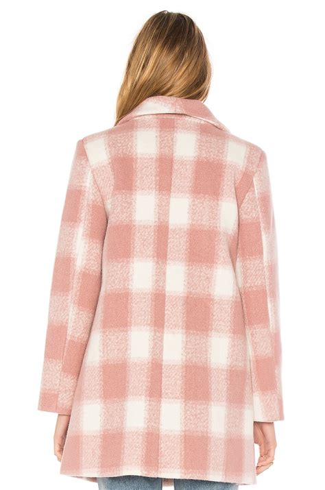 Endless Rose Oversized Checkered Printed Jacket In Nude Pink REVOLVE