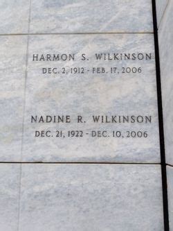 Nadine R Grigsby Wilkinson 1922 2006 Memorial Find A Grave