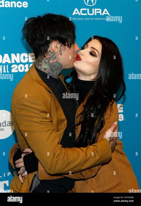 Ronnie Radke, Paige at the special screening of "Fighting With My Family" during the 2019 ...