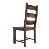 Modern Pioneer Rustic Solid Wood Ladder Back Dining Chair