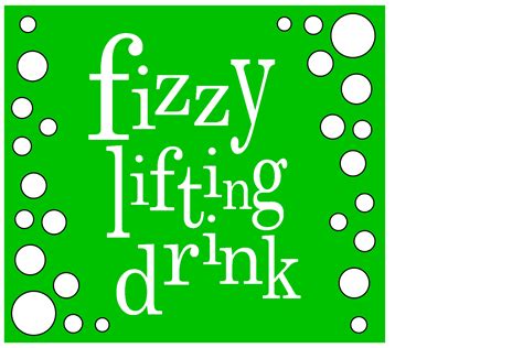 Fizzy Lifting Drink Fizzy Drink Labels Willy Wonka