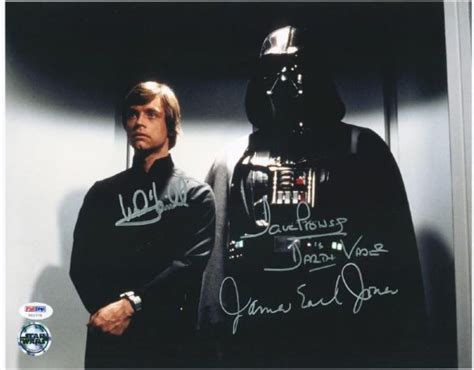 Lot Detail Star Wars Mark Hamill David Prowse And James Earl Jones