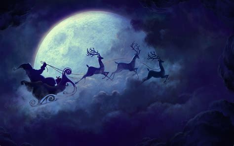 Santas Sleigh Christmas Wallpapers Top Free Santas Sleigh Christmas Backgrounds