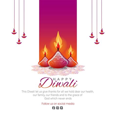 Premium Vector Diwali Wishes Banner