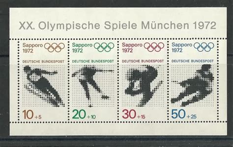 DEUTSCHE BUNDESPOST 1971 Olympische Spiele 1972 Sapporo und München