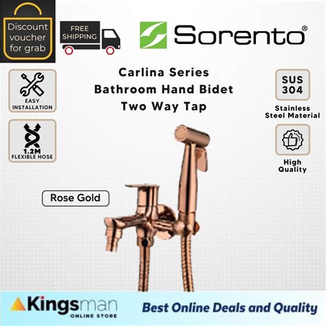 Kingsman Sorento Carlina Series Two Way Tap C W Hand Bidet M