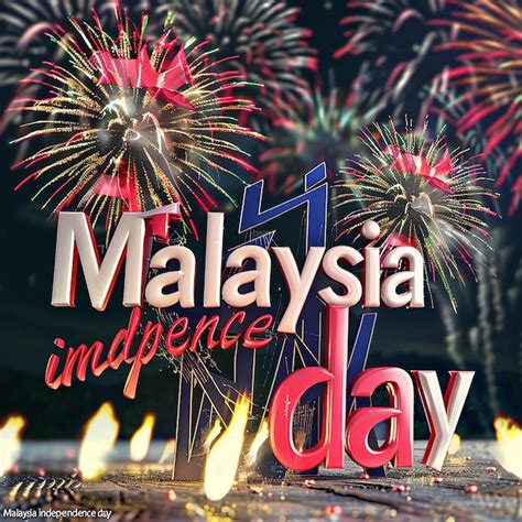 Premium Photo A Poster For The Independence Day With Fireworks And A