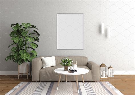 54 Gorgeous Blank Wall Living Room Mockup Satisfy Your Imagination