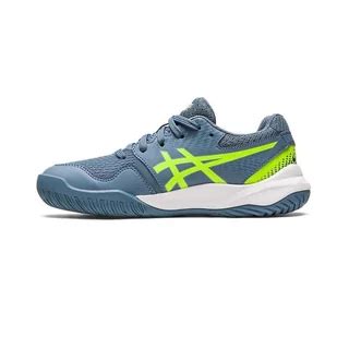 Asics Gel Resolution Junior Steel Blue Hazard Green LEDAP Shop