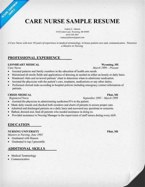 Mother Baby Nurse Resume | admohwa