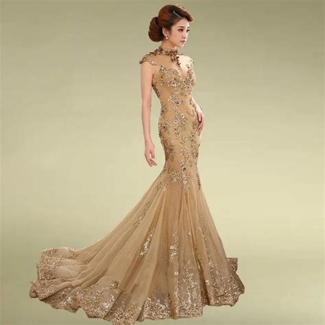 Elegant Mermaid Evening Dresses Women Lace Long Formal Gowns Backless