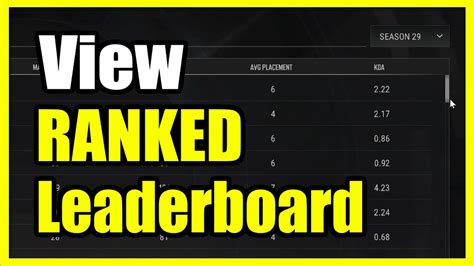 How To See The Ranked Leaderboards On Pubg Pc Easy Tutorial Youtube