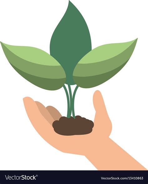 Hand Holding Plant Clipart