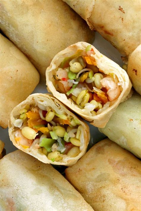 Lumpiang Togue Mung Bean Sprouts Spring Rolls Foxy Folksy Рецепт