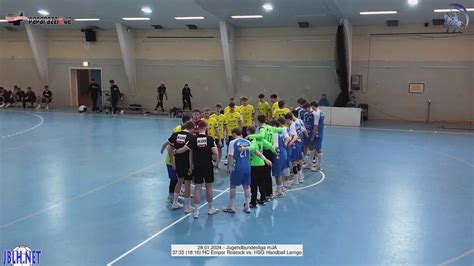 37 33 18 16 HC Empor Rostock Vs HSG Handball Lemgo 28 01 2024