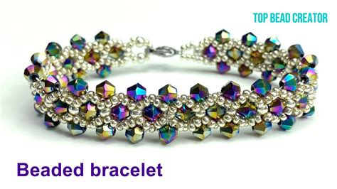 Beaded Bracelet Tutorial Olympian Ovals Using Seed Beads And Swarovski Bicones Artofit