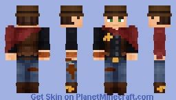 Cowboy With a Poncho! | Commission from xTMCH | 1.8+ Minecraft Skin