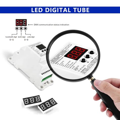 Din Rail Dmx Controller Decoder Dc 12v 24v 1ch 3ch 4ch 5ch Dmx512 1990