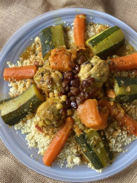 Couscous express au poulet et légumes sans couscoussier Amel Délices