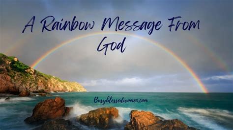 A Rainbow Message From God