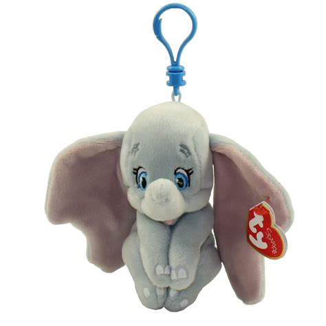 Ty Beanie Baby Dumbo The Elephant Disney Plastic Key Clip 35