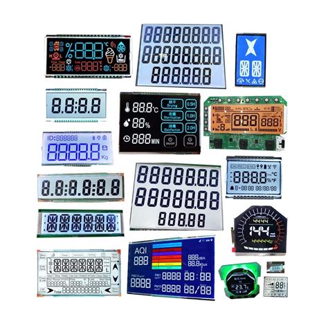 Custom Stn LCD 7 Segment Display Va Tn Stn LCM Monochrome LCD Display