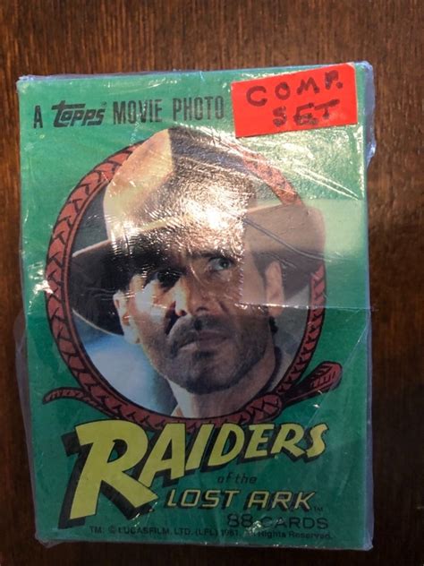 Topps Raiders Of The Lost Ark Complete Set Of Cards Nrmt