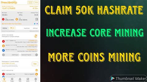 How To Claim K Hash Rate In Satoshi Mining App Increase Core Coin