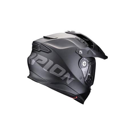 Casque Scorpion Adf Air Solid Noir Mat Casques Moto Route