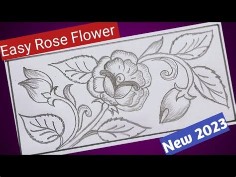 aayat mein gulab ka phool kaise banaen   draw rose flower