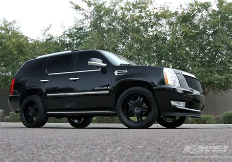 Cadillac Escalade With Mkw M In Black Satin Wheels