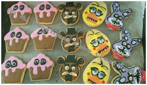 Five Nights Ar Freddys Themed Sugar Cookies Cookie Decorating