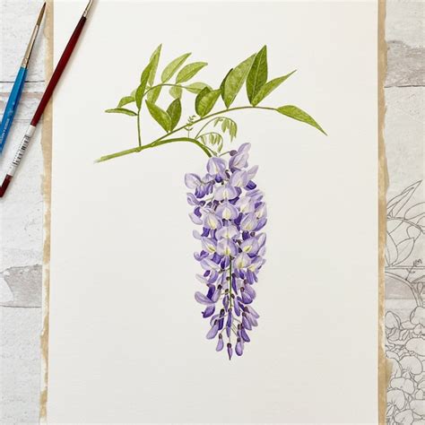 Wisteria Wall Art - Etsy