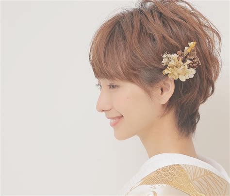 ショートヘアの花嫁さんが急増中！短い髪型だからこそ〈ドレス・和装〉に合うブライダルヘア【15選】（mine）