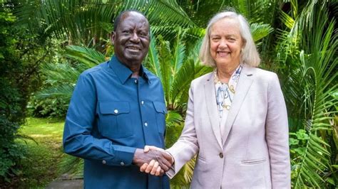 Raila Odinga Meets US Ambassador To Kenya Meg Whitman Ahead Of