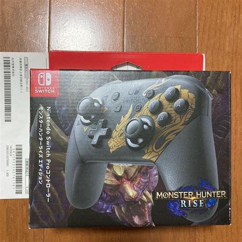 【新品・未使用品】nintendo Switch ニンテンドースイッチ Proコントローラー モンスターハンターライズエディション モンハン