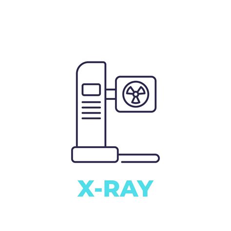 X Ray Radiology Machine Line Vector Icon Vector Art At Vecteezy