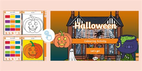 Halloween Interactive Colouring Hecho Por Educadores