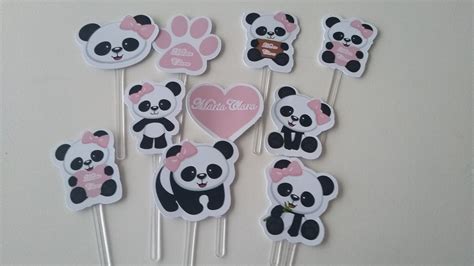 Topo Imagem Topper Panda Rosa Br Thptnganamst Edu Vn