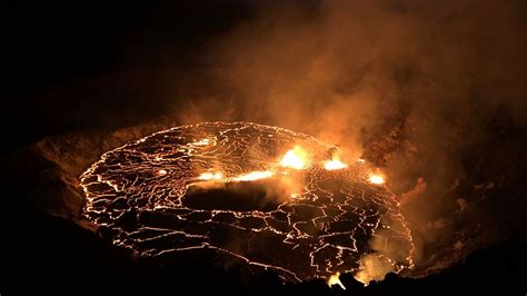 Lava Eruption At Kilauea Spews Peles Hair Volcanic Glass Into Hawaii