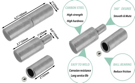 Amazon Pcs Weldable Barrel Hinges X Heavy Duty Steel Weld