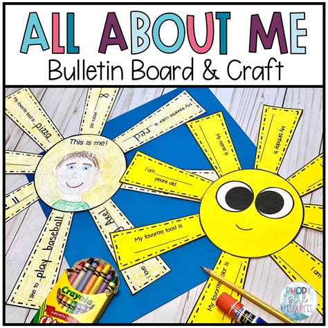 Beginning Of The Year All About Me Craft For A Back To School Bulletin Board Rhody Girl Resources