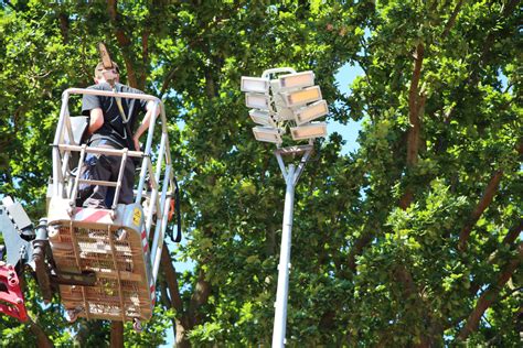 LED Flutlicht Tennisverein Rot Weiss Havighorst